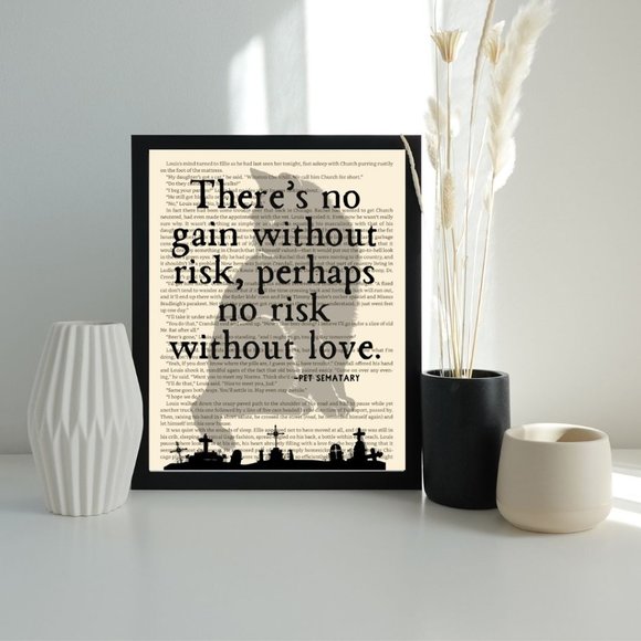 Other - Stephen King Inspired Book Page Art Print-Pet Sematary